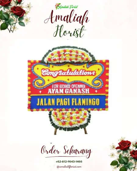 Sewa Papan Bunga Sumbangtimun